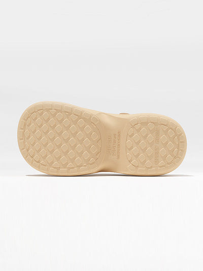 Hollow Round Cut Crocs Platform Shoes Sandals