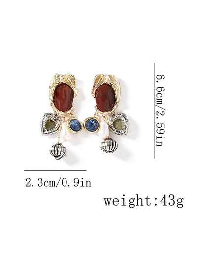 Irregularity Animal Shape Heart Shape Shiny Earrings Accessories