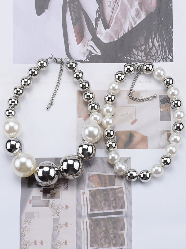 Beaded Contrast Color Dainty Necklace Necklaces Accessories