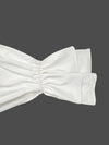Flared Sleeves Long Sleeves Double Layered Elasticity Solid Color Tied V-Neck Blouses&Shirts Tops