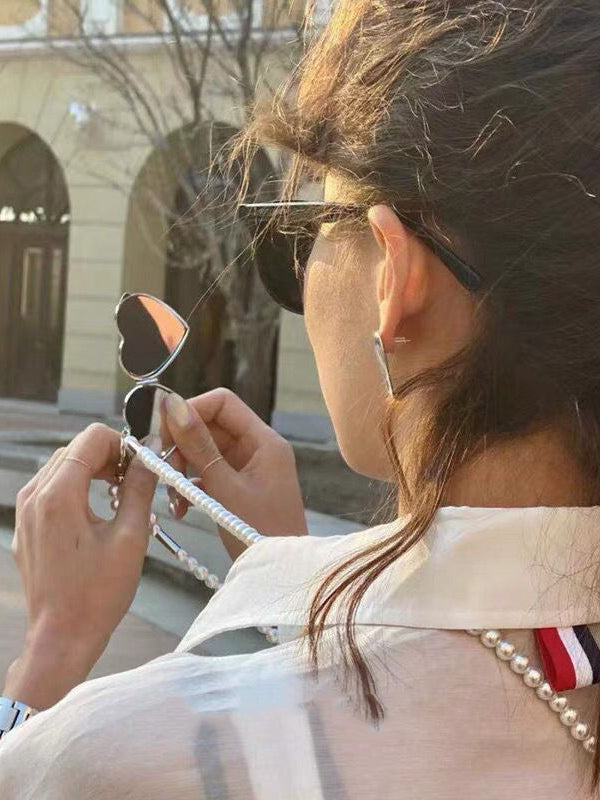 Beaded Heart Shape Shiny Waist Chain Accessories