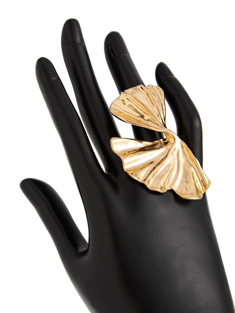 Irregularity Geometric Pleated Rings Accessories