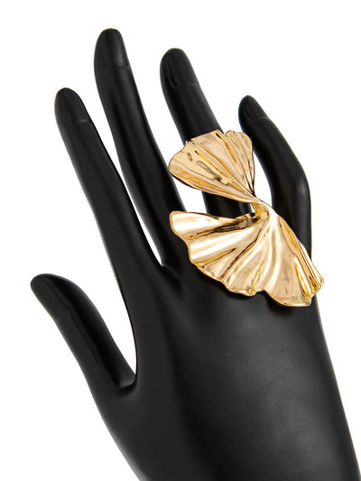 Irregularity Geometric Pleated Rings Accessories