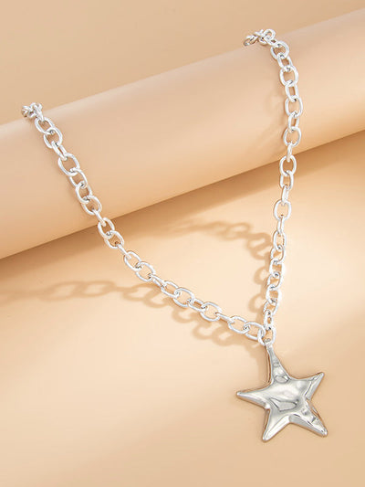 Chains Shiny Star Shape Necklaces Accessories