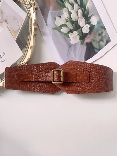 Belt Buckle Geometric Split-Joint Waist Belts & Thigh Cuffs