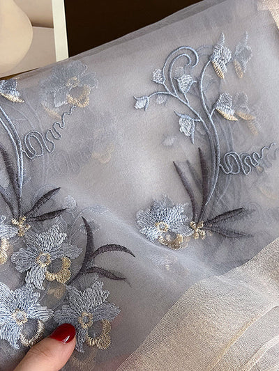 Embroidered Keep Warm Shawl&Scarf