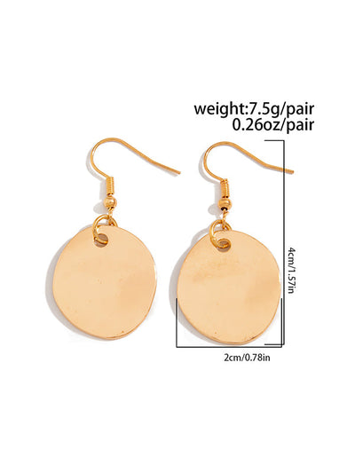 Normcore Chains Geometric Drop Earrings