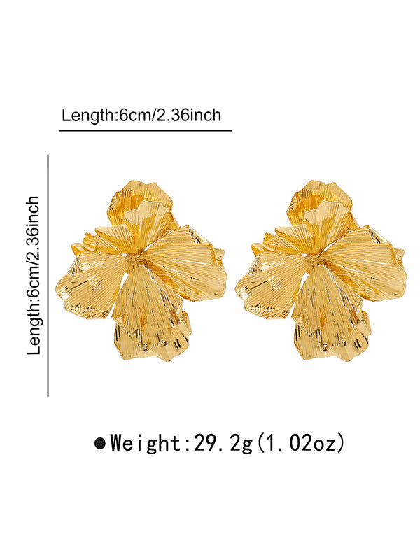 Flower Shape Drop Earrings