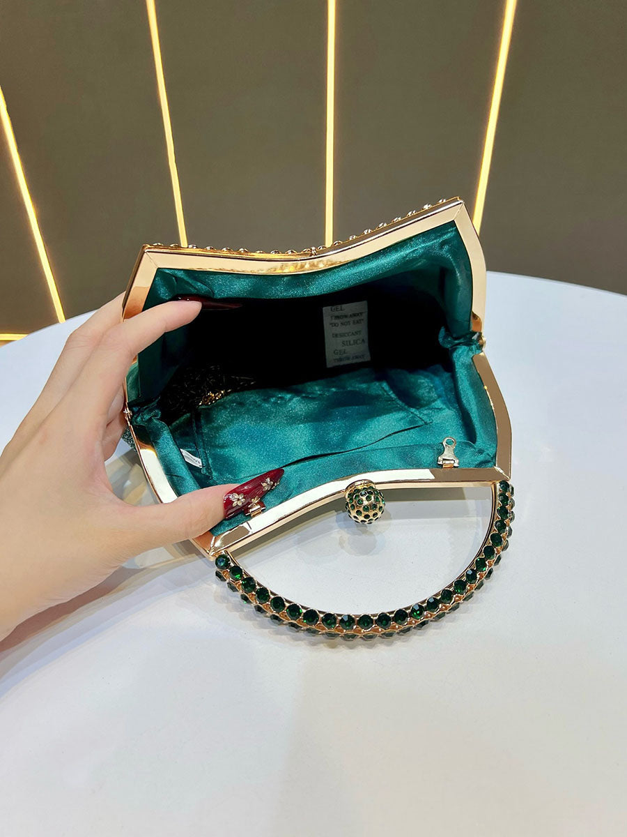 Chains Rhine Stones Evening Bags & Clutches Handbags