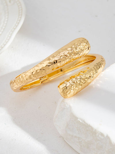Irregularity Geometric Pleated Shiny Bracelet Accessories
