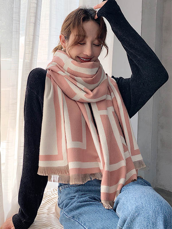 Imitation Cashmere Double-Sided Shawl