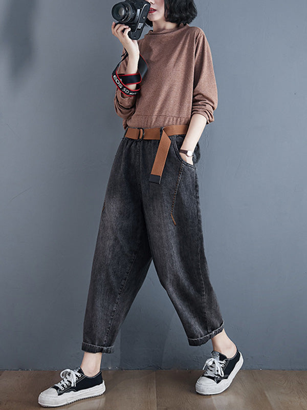 Original Solid Elasticity Jean Pants