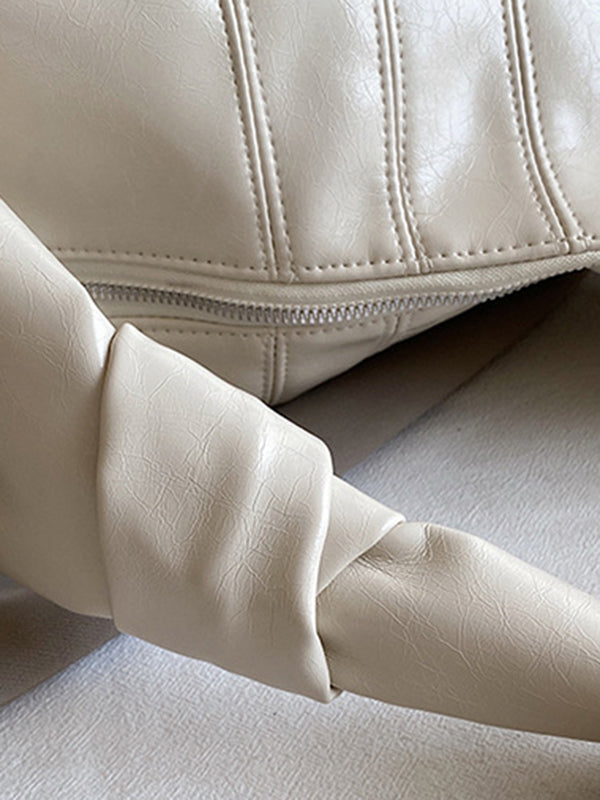 Geometric Split-Joint Zipper Bags Crossbody Bags