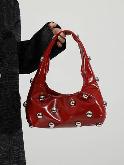 Geometric Rivet Handbags Shoulder Bags