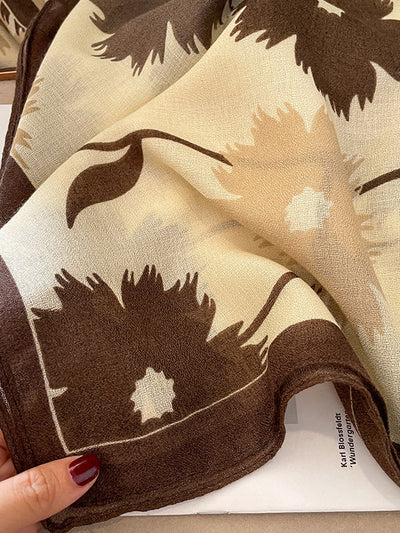 Vintage Floral Printed Shawl&Scarf