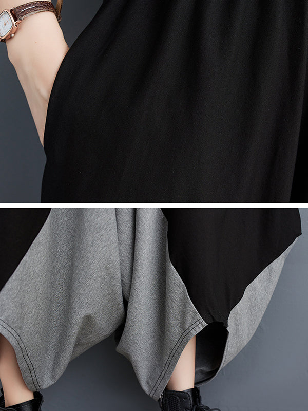 Harem Pants Irregular Clipping Split-Joint Casual Pants Bottoms