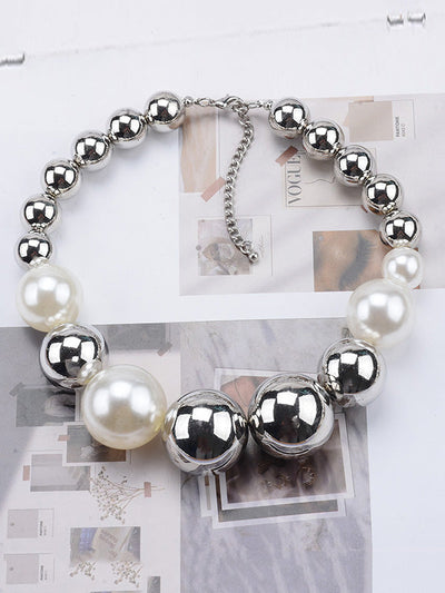 Beaded Contrast Color Dainty Necklace Necklaces Accessories