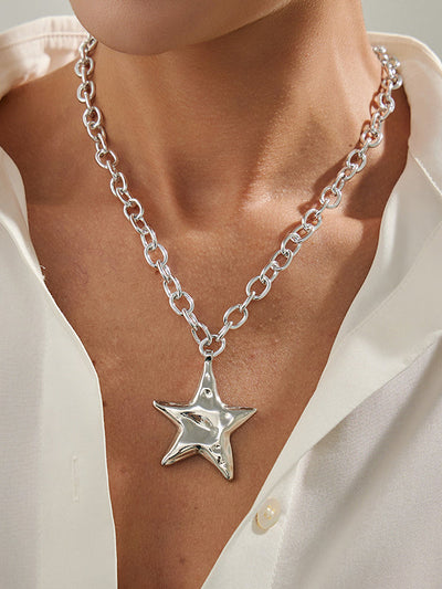 Chains Shiny Star Shape Necklaces Accessories