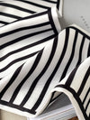 Urban Contrast Color Striped Printed Silk Imitation Scarf