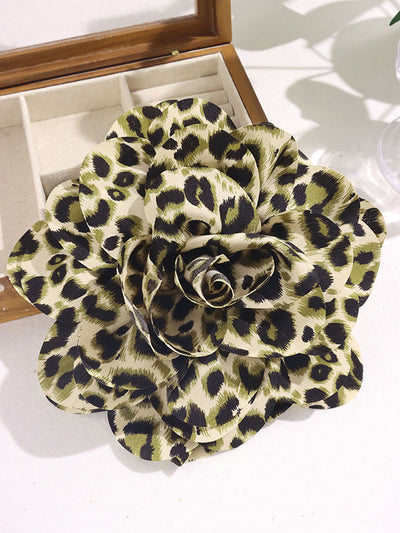 Flower Shape Leopard Brooch Accessories