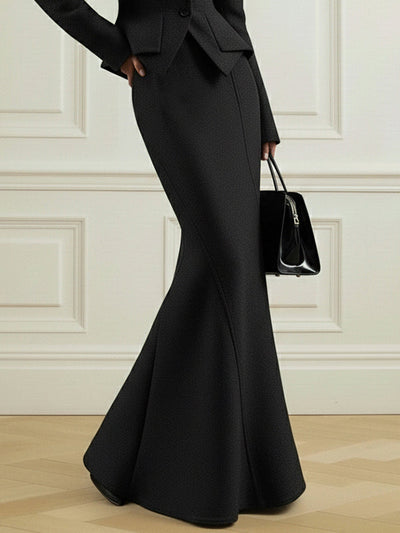 Bodycon High Waisted Solid Color Skirts Bottoms