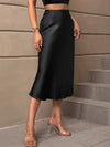 A-Line Loose Solid Color Skirts Bottoms