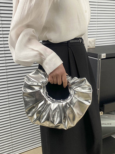 Geometric Pleated Evening Bags & Clutches
