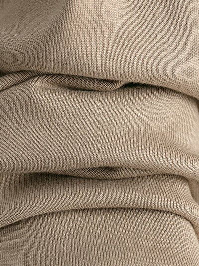 High-Low Contrast Color Split-Side V-Neck Sweater Tops + Elasticity Pants Trousers Two Pieces Set