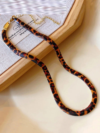 Leopard Snake Chain Necklaces Accessories
