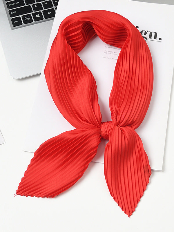 Pleated Solid Color Shawl&Scarf