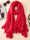 Wrap Keep Warm Solid Color Sun Protection Scarf