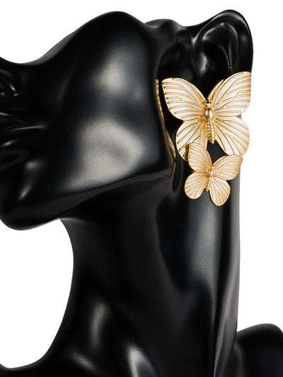 Normcore Butterfly Shape Drop Earrings