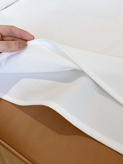 Long Sleeves Loose Solid Color Lapel Blouses