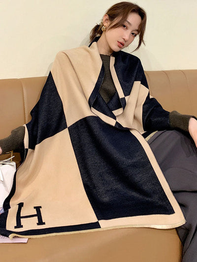 Original Warm Letter Print Shawl&Scarf