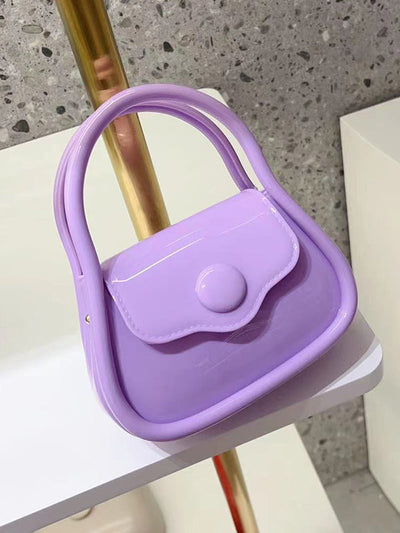 Chains Solid Color Crossbody Bags Satchels