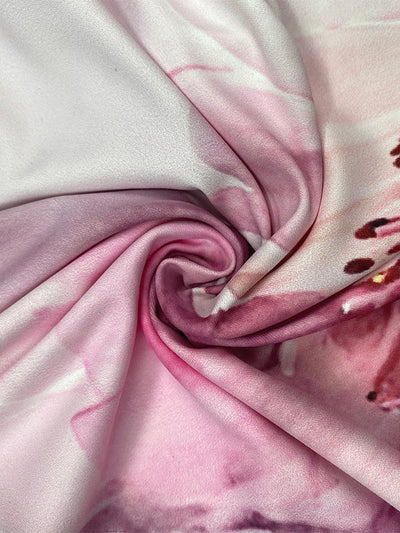 Short Sleeves Skinny Flower Print Split-Front Round-Neck T-Shirts Tops