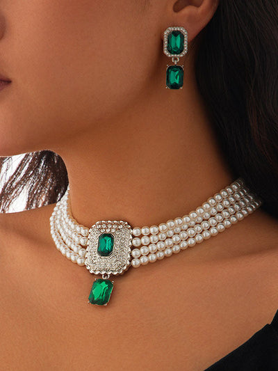 Geometric Drop Earrings Necklaces Accessories