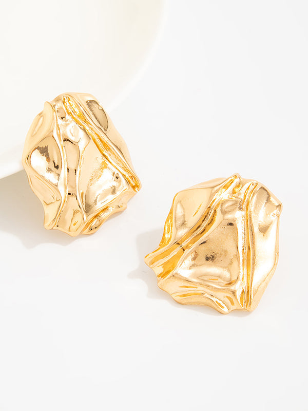 Irregularity Shiny Earrings Accessories