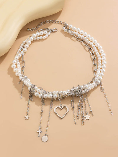 Chains Geometric Tasseled Necklaces Accessories
