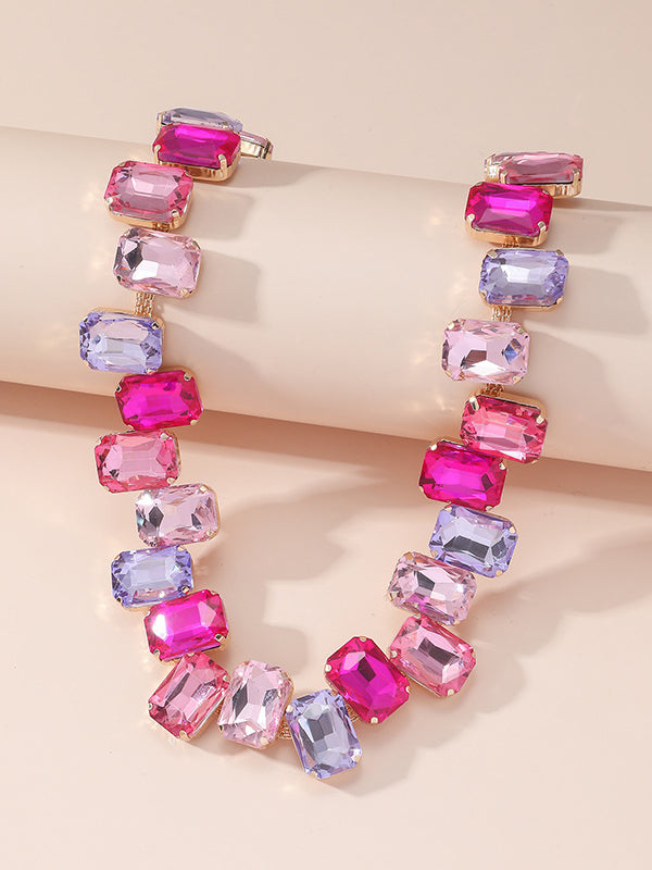 Chains Contrast Color Necklaces Accessories