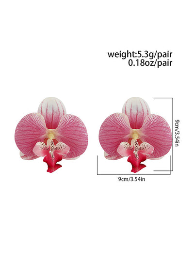 Flower Shape Drop Earrings