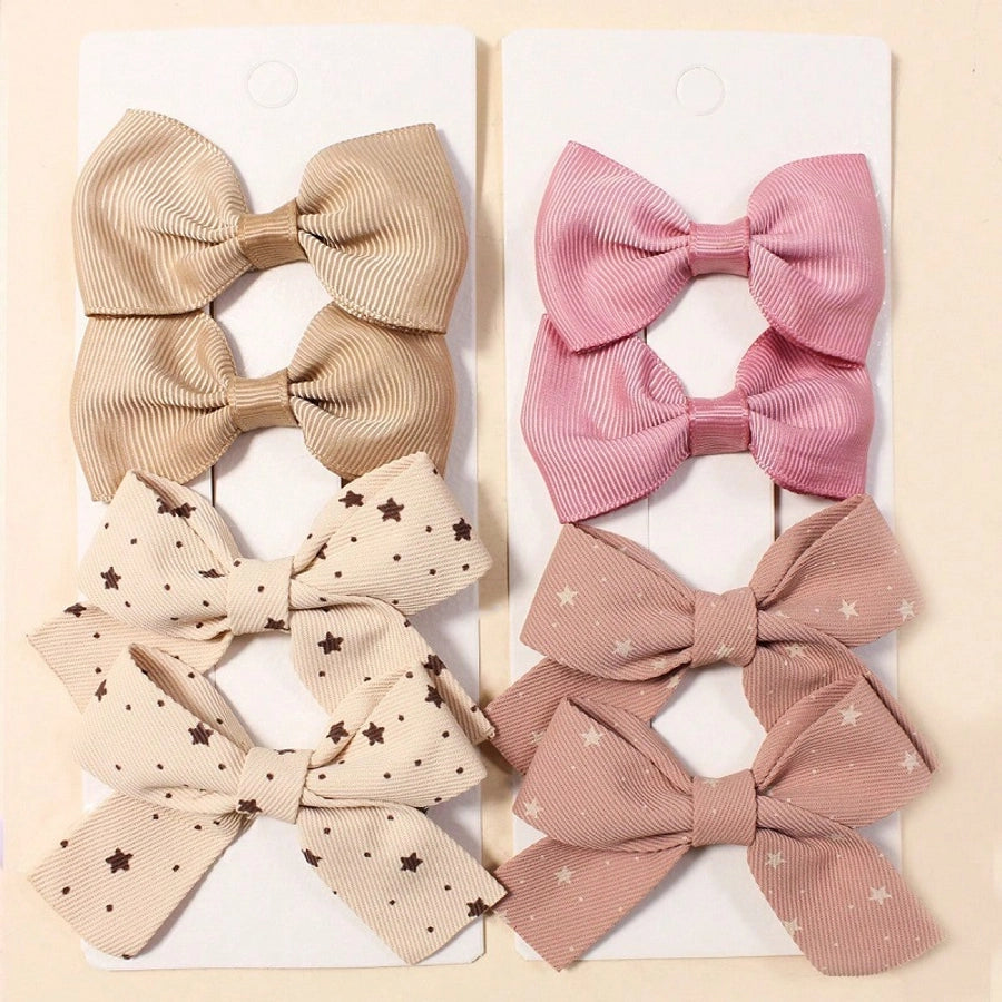Women's Sweet Korean Style Bow Knot Cloth Hair Clip