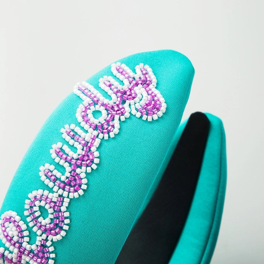 women's elegant luxurious classic style letter cloth hair band