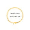 304 Stainless Steel Copper Letter Heart Shape Bracelets