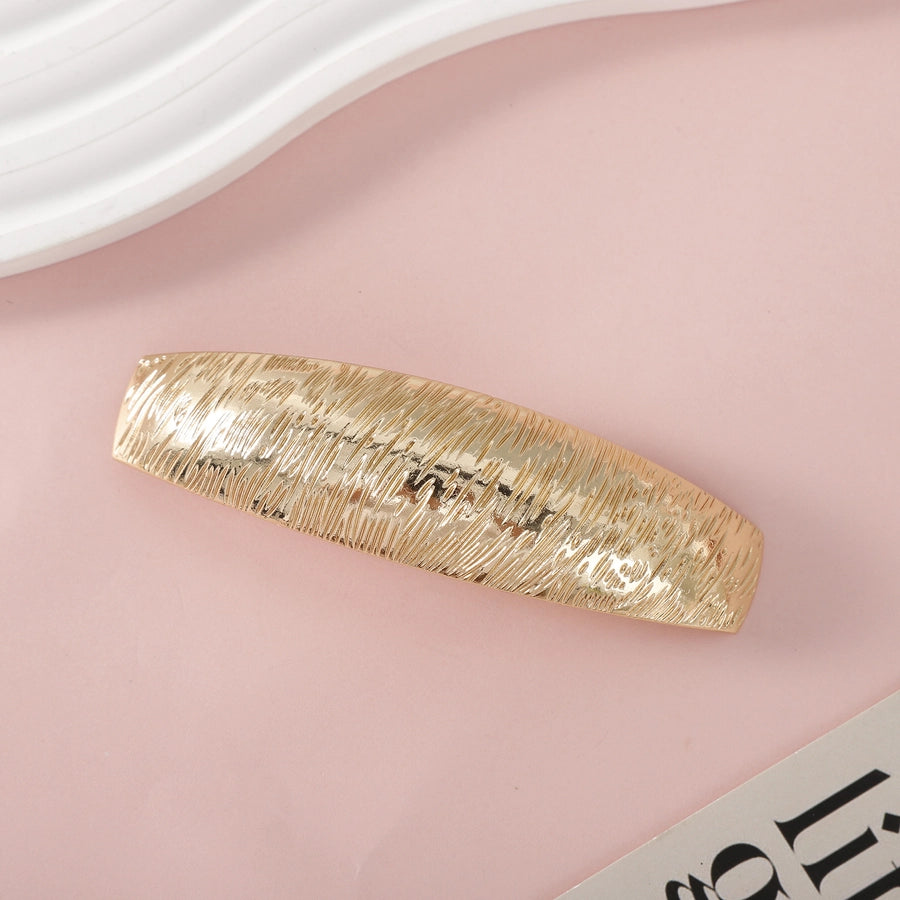 Women's Simple Style Geometric Bow Knot Alloy Plating Hair Clip