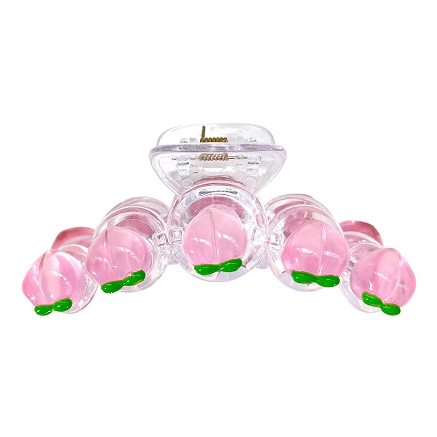 Women's Cartoon Style Peach Strawberry Plastic Resin Hair Claws