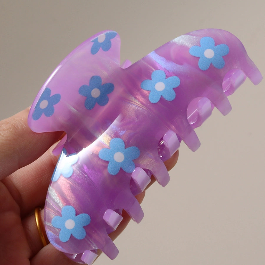 Women's Casual Simple Style Floral Acetic acid sheets Hair Claws