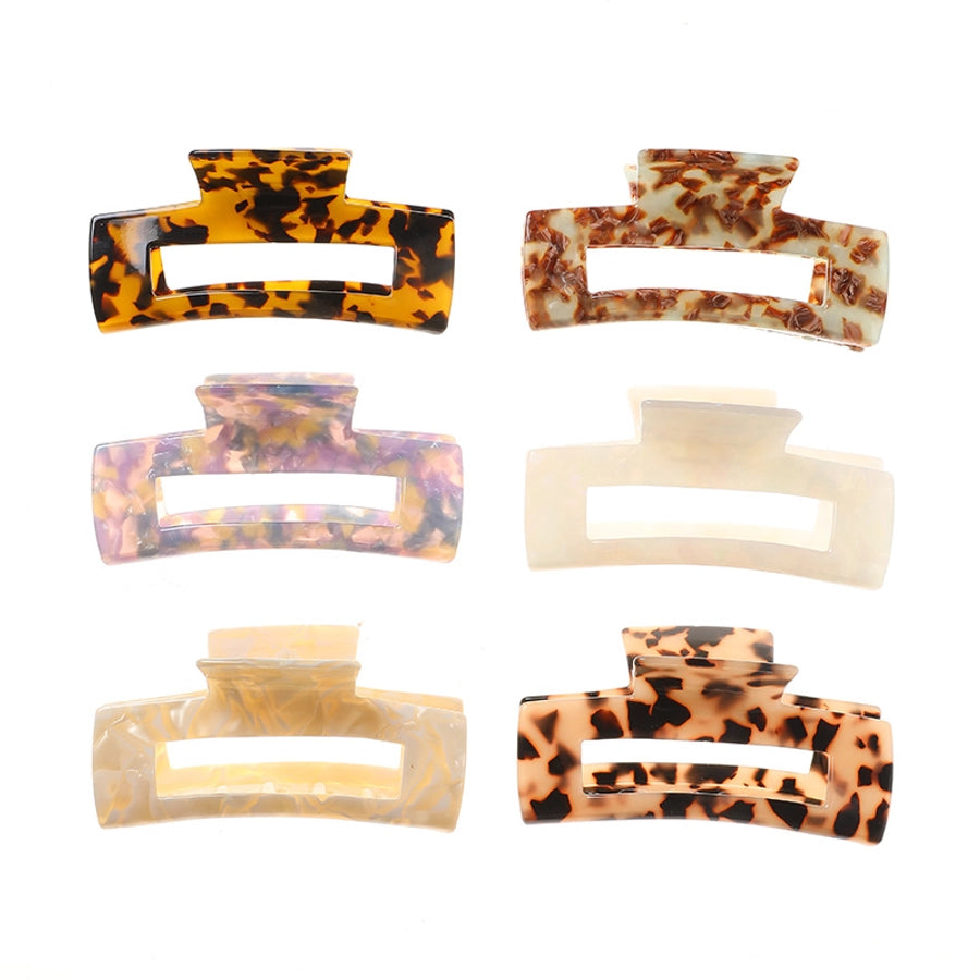 fashion leopard arylic stoving varnish hair claws 1 piece