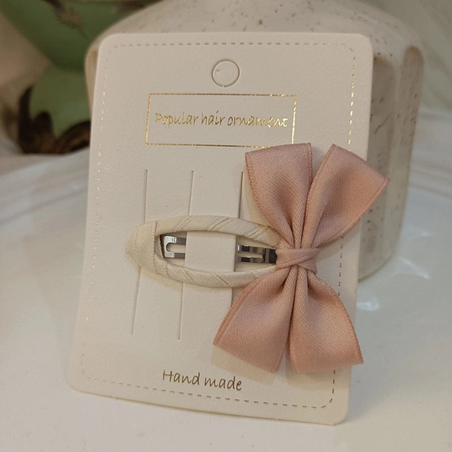 Kid'S Cute Bow Knot Ribbon Hair Clip