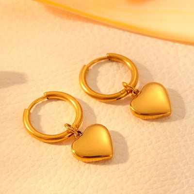 Stainless Steel Shell Peach Heart Bracelet Ornament Trendy Heart Titanium Steel No Fading Necklace Three Heart Bracelet Jewelry